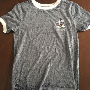 RVCA soft heather ringer tee